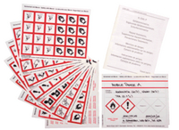 Label set acc. GHS, 80 x 110 mm